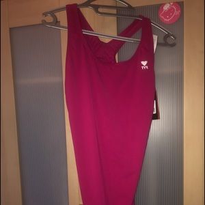 NWT Magenta TYR Durafast Racer Back Swimsuit